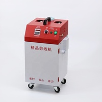 Nouvelle machine à découper et à tailler à double tête à lubrification automatique, à aspiration par filetage court, pour usine de fabrication 220V 900-1000W