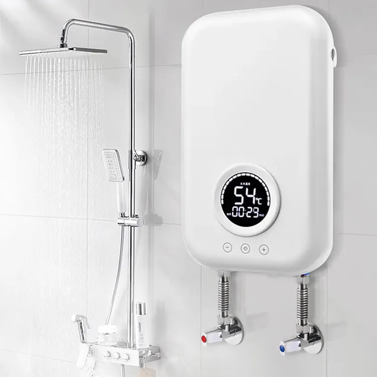 Goedkope Prijs Groothandel Ipx4 Waterdichte Verstelbare Temperatuur Led Display Scherm Instant Elektrische Boiler