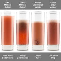 Extracteur manuel de jus de tomate, presse-agrumes manuel, presse-citron, presse-orange, pièces de presse-agrumes, éplucheur, axe en plastique PP, acier inoxydable
