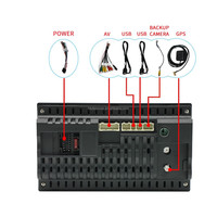 Autoradio Android MP5 7 pouces, navigation GPS, lecteur multimédia, Bluetooth, CarPlay, compatible avec la plupart des véhicules.