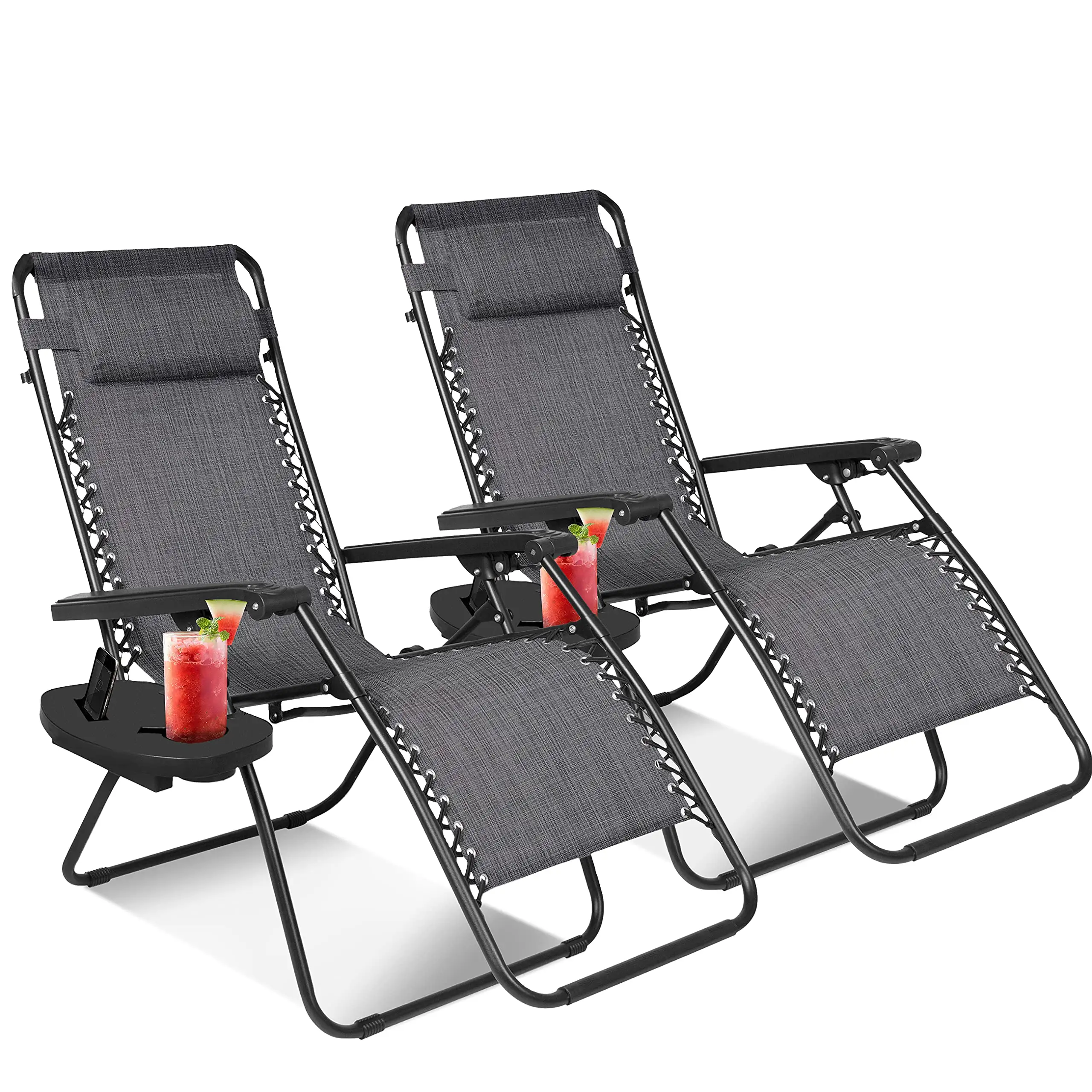 في الهواء الطلق الألومنيوم مكتب للطي قابل للتعديل التخييم السفر انعدام الجاذبية كرسي للجلوس في الشمس مع وسادة للبيع