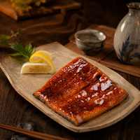Diepvries Unagi Kabayaki Gegrilde Paling Met Gelijkmatige Glaze-Bedekking Goudbruin Magere Versie HACCP Gecertificeerd Vacuüm Verpakt Restaurant Leverancier Bulk
