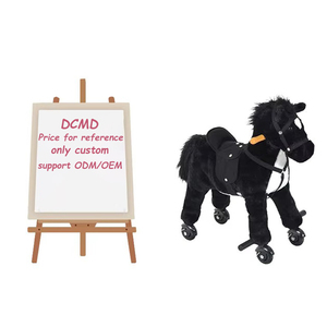 Peluche de Animal, Caballo Negro de Peluche con Sonido, Relleno de Algodón PP, Juguetes de Peluche - Product Image 1
