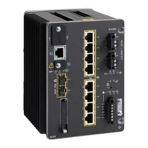 IE-3300-8T2X-E Beheerde Laag 3 Gigabit Ethernet (10/100/1000) Zwarte Netwerkswitch