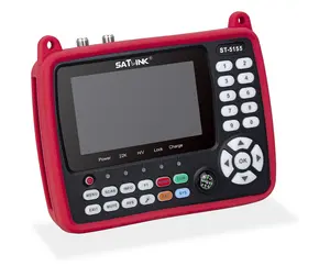 Satlink ST-5155 Satelliet Finder 4.3 Inch Hd Lcd-Scherm Ondersteuning Dvb S/S2/T/T2/C 2600Mah Li-Lon Batterij H.265 Hevc Lnb