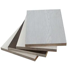 Custom Size Thickness 18mm Marine White/Wood Grain Melamine Plywood for Kitchen Cabinet