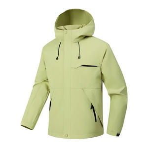 <span class=keywords><strong>Veste</strong></span> coupe-vent <span class=keywords><strong>imperméable</strong></span> pour hommes et femmes avec capuche de sport détachable et col montant pour le voyage - Product Image 1