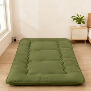 Colchón futón japonés <span class=keywords><strong>coreano</strong></span>, colchón plegable de microfibra Tatami con funda extraíble y lavable para dormitorio - Product Image 1