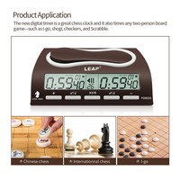 Horloge d'échecs et de Weiqi Tianfu PQ9903a avec fonctions antidérapantes et de pause, quantité négociable pour les jeux de société, fabriquée en Chine