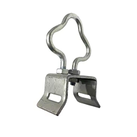 Crochet de suspension en acier galvanisé de type C pour câble de suspension, idéal pour les câbles à fibres optiques FTTH en extérieur