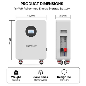 Batería de Almacenamiento de Energía para el Hogar Lovsun de 16 kWh y 51.2 V, Paquetes de Baterías de Litio Lifepo4 Solares de 30 kWh, 10 kWh, 15 kWh, 48 V, 100 Ah, 200 Ah, 280 Ah, 314 Ah - Product Image 1
