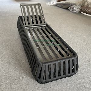 Meubles <span class=keywords><strong>de</strong></span> <span class=keywords><strong>jardin</strong></span> d'hôtel corde tissée patio chaise longue loisirs <span class=keywords><strong>lit</strong></span> <span class=keywords><strong>de</strong></span> soleil extérieur - Product Image 6