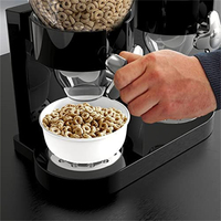 Distributeur de nourriture sèche à double commande, conteneur à riz, distributeur de céréales, conteneurs noirs pour bonbons, noix, céréales, granola, en-cas