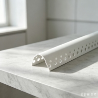 Profilé d'angle arrondi en PVC pour plâtre, cornière en plastique pour décoration murale et plâtrage de cloisons sèches