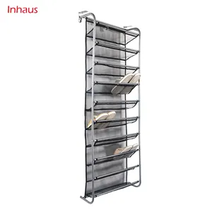 36 Pair Over Door Hanging Shoe Rack 10 Tier Shoes Organizer Wall Mounted Shoe Hanging Shelf, Space Saving