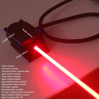 Nouveau module laser à diode rouge industriel XPL-V12M635R500 500mw 635nm DC 12V, niveau de sécurité élevé, garantie 1 an