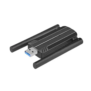 Haute qualité 1800M USB WIFI 6 adaptateur double antenne carte réseau double bande 2.4G 5.8G adaptateur WiFi pour PC ordinateur portable tablette contrôleur