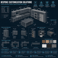 Projet de cuisine sur mesure OEM ODM : Armoires, îlot central et bar personnalisés (couleur et dimensions) pour hôtels, appartements et villas
