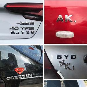 Directo <span class=keywords><strong>del</strong></span> Fabricante: Letras Metálicas de Aleación de Zinc Sólido, Calcomanías 3D para Autos con Letras Inglesas, Emblemas y Números para Autos - Product Image 4