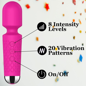 Masajeador Vibrador Recargable Portátil de Mano, Potente Masajeador Personal de Silicona para Punto G, Juguetes Sexuales para Mujeres y Parejas - Product Image 4