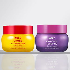 KOEC Bakuchiol Capsule Rimpolpanti Crema Viso Illuminante Vitaminica Rassodante Sbiancante Idratante Riduzione Macchie Scure Anti-Età - Product Image 1