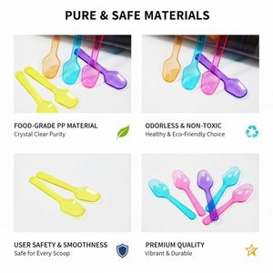 Cubiertos Ecológicos Biodegradables, Tenedores Desechables, Cuchara para Sopa, Juego de Cubiertos de Fibra de Paja de Trigo - Product Image 3