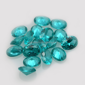 Pierre YAG de forme ovale, <span class=keywords><strong>grenat</strong></span> d'aluminium d'yttrium <span class=keywords><strong>bleu</strong></span> Paraiba pour substituts naturels de tourmaline Paraiba - Product Image 4