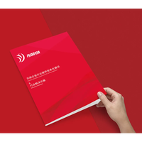 Brochures promotionnelles personnalisées à trois volets, menus, dépliants publicitaires, dossiers, pages pliantes imprimées, reliure à cheval élégante