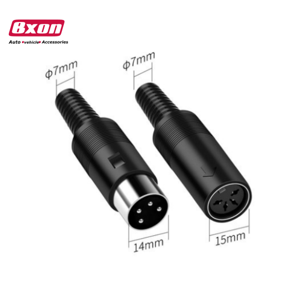 Cavo Alimentazione Audio | 4 Pin DIN Maschio A Femmina | 1 Metro | Connettore Per Apparecchiature Audio E Video Professionali - 5