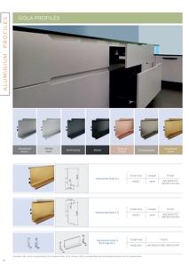 Emas disikat dapur <span class=keywords><strong>Gola</strong></span> profil aluminium LED profil aluminium untuk lemari dapur - Product Image 5
