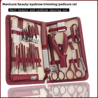 Ensemble de manucure et pédicure luxueux en acier inoxydable de 48 pièces, 48-en-1, coupe-ongles durable, kit professionnel portable pour tous les âges