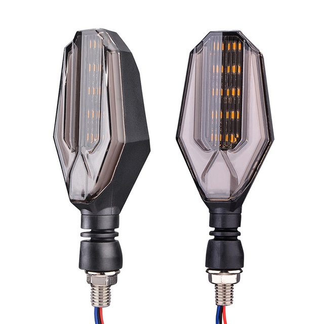 Mini Motorcycle Led Indicators Turn Signal Light 30LED 12V Amber Turn Signal Lights Water Motor Tail Lamp