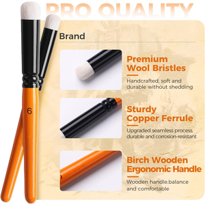 Nouvelle couleur, 6 pinceaux secs, cadeaux <span class=keywords><strong>pour</strong></span> artistes, pinceaux professionnels <span class=keywords><strong>pour</strong></span> détails, artisanat, modélisme, peinture de détails <span class=keywords><strong>pour</strong></span> miniatures, modèles, figurines - Product Image 2