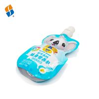 Sachet Doypack à bec verseur personnalisé en aluminium mat 40g, forme spéciale pour fromage, sachet alimentaire de qualité alimentaire