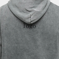 Vente en gros de sweats à capuche pour hommes, 400 g/m², personnalisables avec logo, coupe oversize, effet délavé à l'acide et vintage, style uni