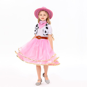 Costume de princesse cosplay de haute qualité, costume de cowboy western pour garçons et filles, vêtements de scène pour le carnaval - Product Image 5