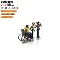 SageDelightRides OEM Equipo de Ejercicio al Aire Libre, Entrenador de Hombros y Tobillos para Niños, LLDPE, Acero, Plástico, para Escuelas, Parques, Preescolares, Venta al Por Mayor