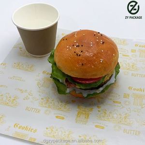Papel para Envolver Alimentos con Logotipo Personalizado, Papel Encerado para Hamburguesas, Queso y Sándwiches, para Empacar Galletas - Product Image 5