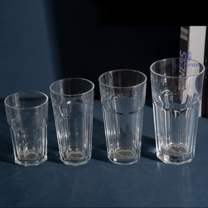 Verres <span class=keywords><strong>à</strong></span> bière octogonaux en <span class=keywords><strong>verre</strong></span> trempé transparent moderne, capacité 150 ml, vente en gros, directement de l'usine OEM - Product Image 6