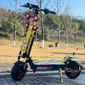 High Power Dual Drive Off Road Electric Scooter With Seat Rear Storage Case 13''Fat Tire Long Range Adult Commuter Scooter - Product Image 4