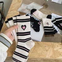 Chaussettes en coton personnalisées pour femmes, motif léopard, écologiques, respirantes, mode automne, broderie, pour jeunes et adultes, vente en gros