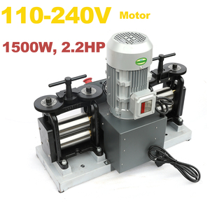 Laminadora Eléctrica <span class=keywords><strong>de</strong></span> Doble Cabezal <span class=keywords><strong>de</strong></span> 2HP, Máquina <span class=keywords><strong>de</strong></span> Joyería para Prensar Pepitas <span class=keywords><strong>de</strong></span> Oro y Plata, Herramienta para Hacer Joyas - Product Image 4