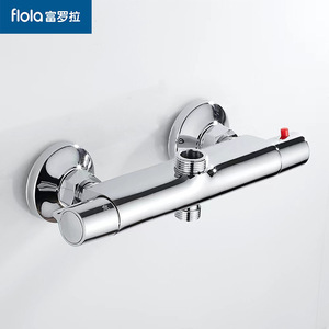 Grifo de ducha termostático Flola de 150 mm con válvula de cerámica de un solo manípulo para ducha de baño - Product Image 2