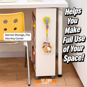 Rolling Tilt Out Storage Cabinet Multi <b>Drawer</b> Mobile <b>Organizer</b> Cart For Bedroom Study Sundries Books Toy Storage - Product Image 2