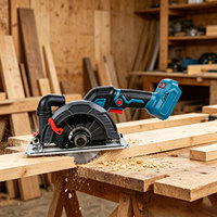 Scie circulaire portative à batterie, machine à rainurer le marbre électrique au lithium-ion, lame de coupe métallique pour applications sur carrelage et bois