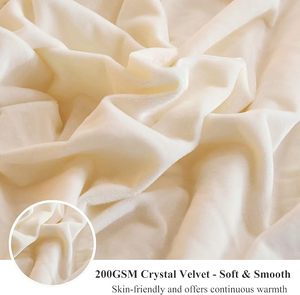 <span class=keywords><strong>Comforter</strong></span> Bộ Nữ Hoàng Kích thước sang trọng sang trọng xù xì Duvet cover Set mờ mềm xù xì trang trí dây kéo bộ đồ giường thiết lập - Product Image 5