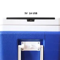 Nouveau gros 60L énergie solaire coffre à glace glacière refroidisseurs Portable extérieur électrique glacière avec roue