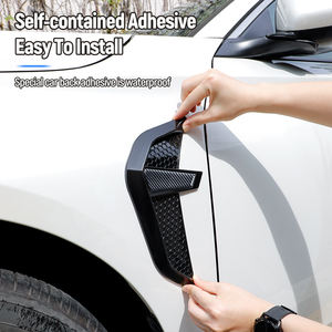 Spoiler décoratif universel <span class=keywords><strong>Ender</strong></span> pour ailes de voiture, grille d'admission d'air latérale, cache de ventilation latérale - Product Image 2