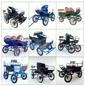 Carro de Caballos de Alta Calidad para Maratón al Aire Libre con 4 Ruedas y Estructura de Tubo Galvanizado para 4 Personas o 6 Niños - Product Image 2