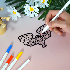 Kit de création de décorations de fenêtre DIY : Créez vos propres attrape-soleil <span class=keywords><strong>en</strong></span> forme d'oiseaux pour enfants – Marqueurs acryliques, <span class=keywords><strong>dessin</strong></span>, art et artisanat pour décorer les fenêtres, cadeaux - Product Image 3